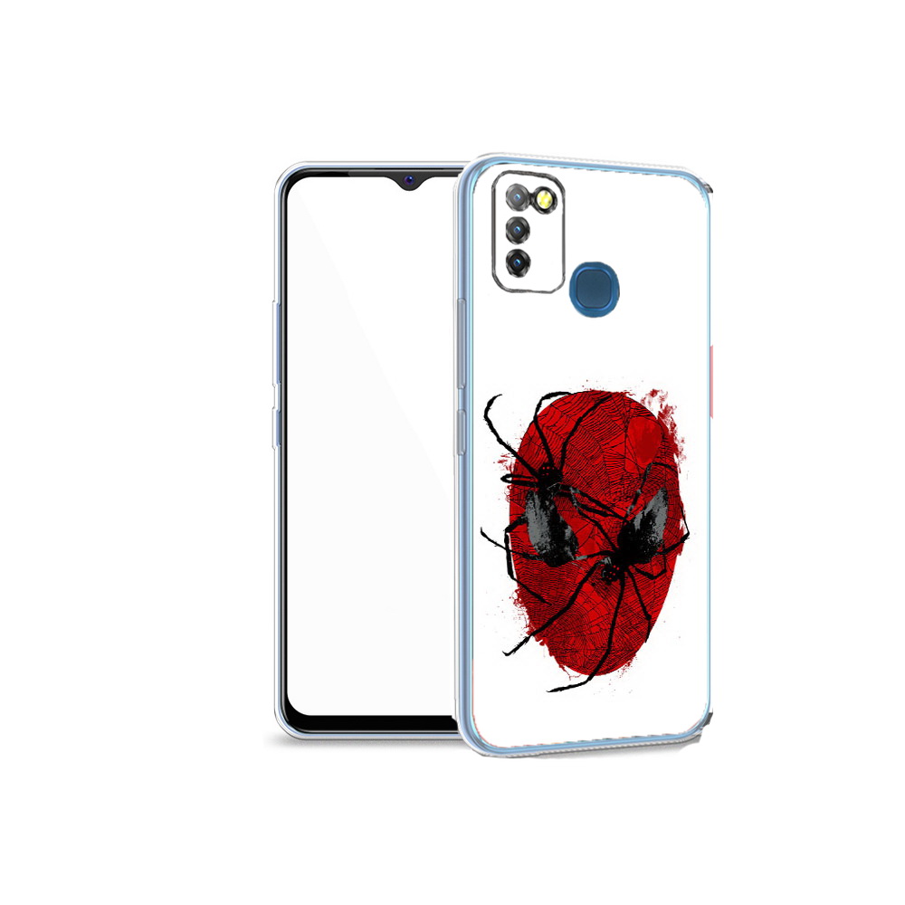 

Чехол MyPads Tocco для Infinix Hot 10 Lite человек паук, Прозрачный, Tocco