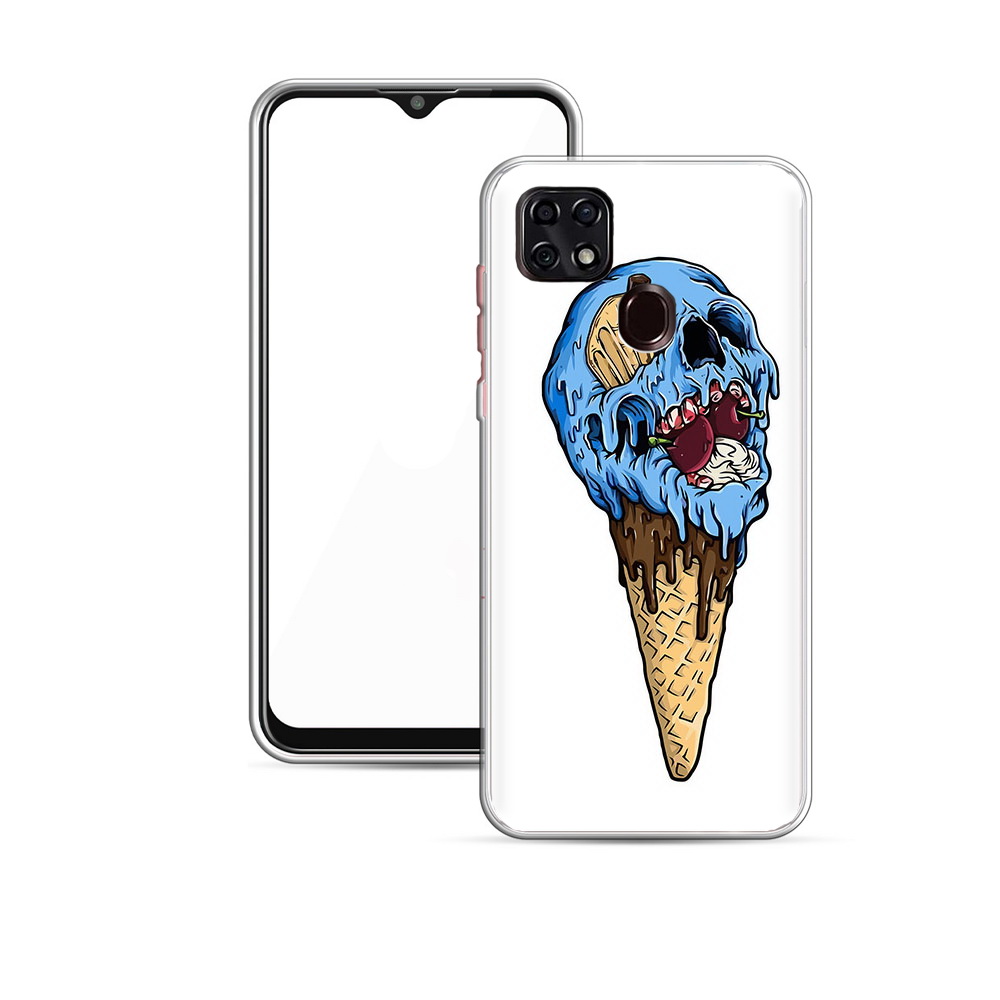 

Чехол MyPads Tocco для ZTE Blade 20 Smart мороженное череп (PT226940.456.484), Прозрачный, Tocco