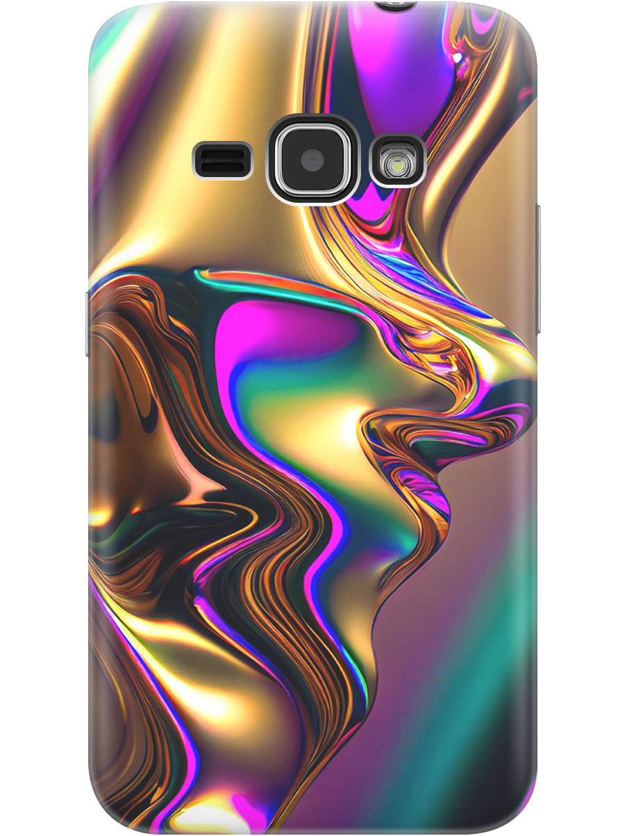

Силиконовый чехол на Samsung Galaxy J1 (2016) с принтом "Золотистая абстракция", Прозрачный;золотистый;фиолетовый, 76869731