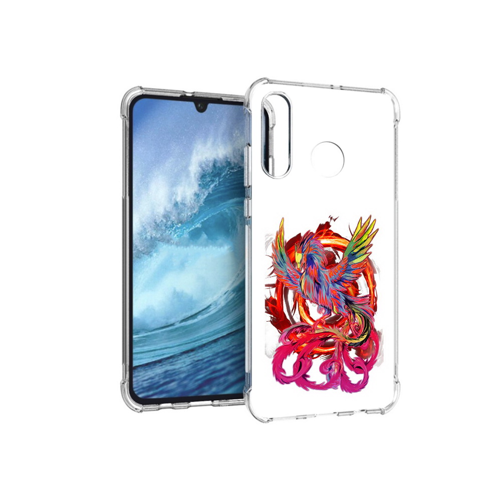 

Чехол MyPads Tocco для Huawei P30 Lite красочный феникс, Прозрачный, Tocco