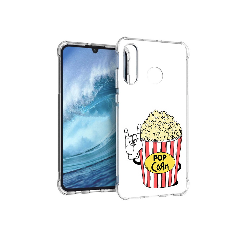 

Чехол MyPads Tocco для Huawei P30 Lite крутой попкорн, Прозрачный, Tocco