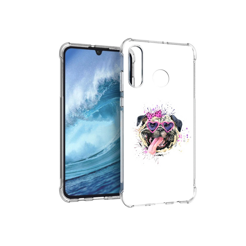 

Чехол MyPads Tocco для Huawei P30 Lite Веселая собака, Прозрачный, Tocco