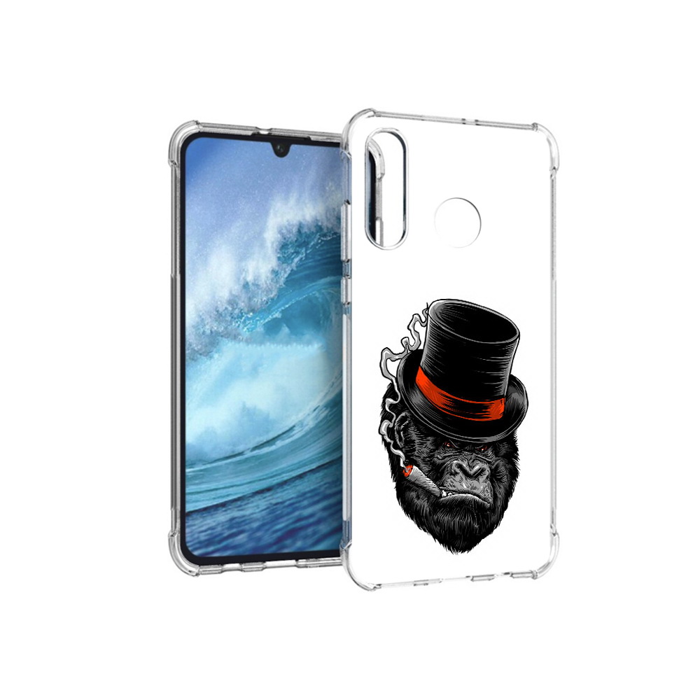 

Чехол MyPads Tocco для Huawei P30 Lite дизайнерская горилла, Прозрачный, Tocco