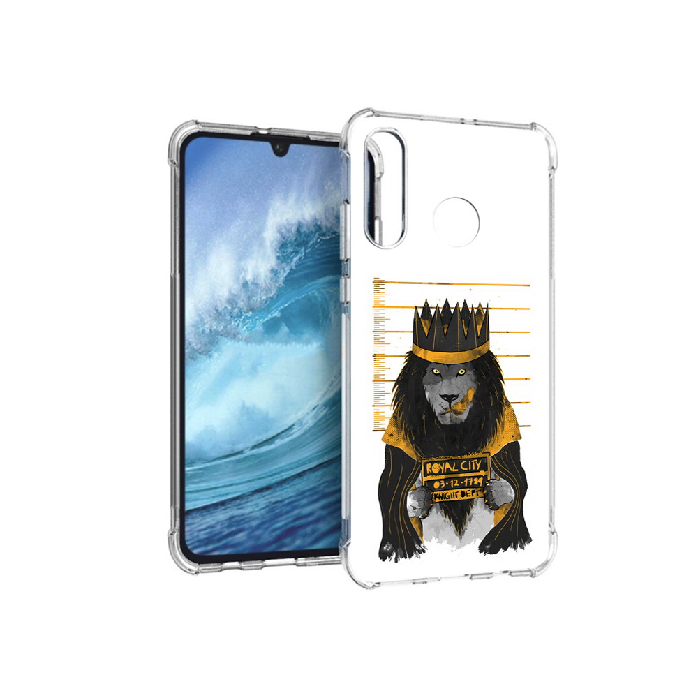 

Чехол MyPads Tocco для Huawei P30 Lite лев в законе, Прозрачный, Tocco