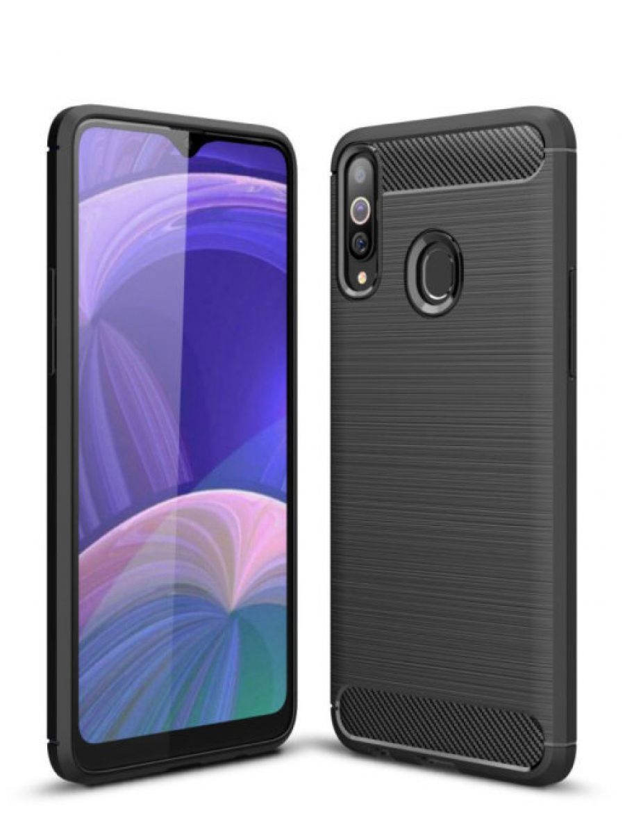

Чехол Carbon для смартфона Samsung Galaxy A20s Черный
