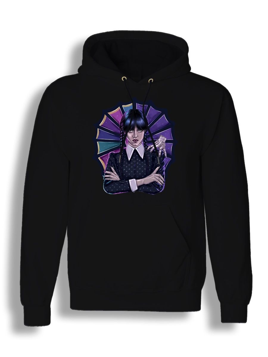 

Худи унисекс СувенирShop Wednesday/Уэнсдэй/Венсдей 25 черное 4XL, "Wednesday/Уэнсдэй/Венсдей" 25