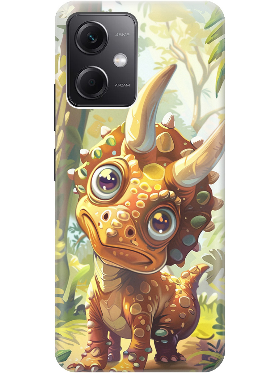 

Силиконовый чехол на Xiaomi Redmi Note 12 с рисунком "Малыш-динозавр", Желтый;зеленый, 20000116