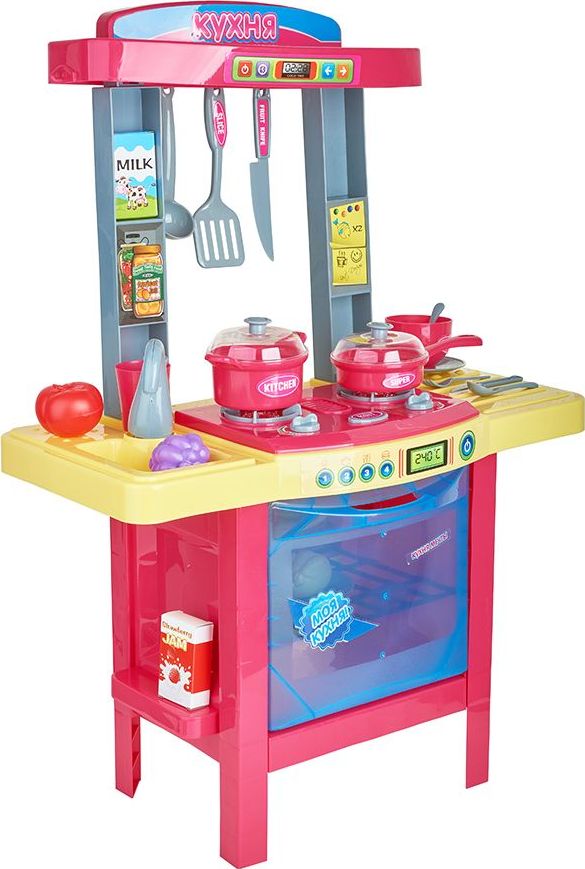 

Детская игрушка Кухня Kari с аксесc. I647564, Розовый;желтый