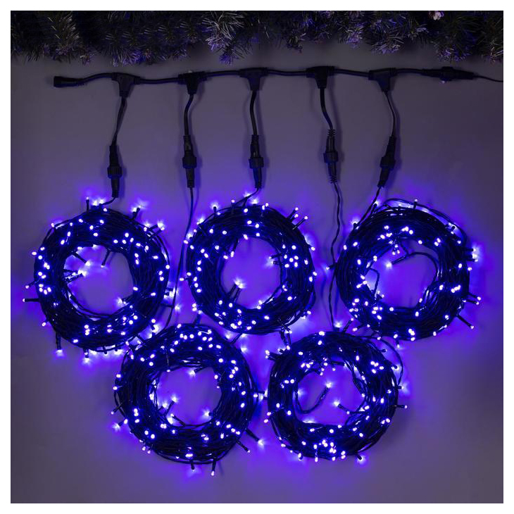Световой занавес клип лайт Luazon Lighting 5167244 1х20 м фиолетовый 15328₽