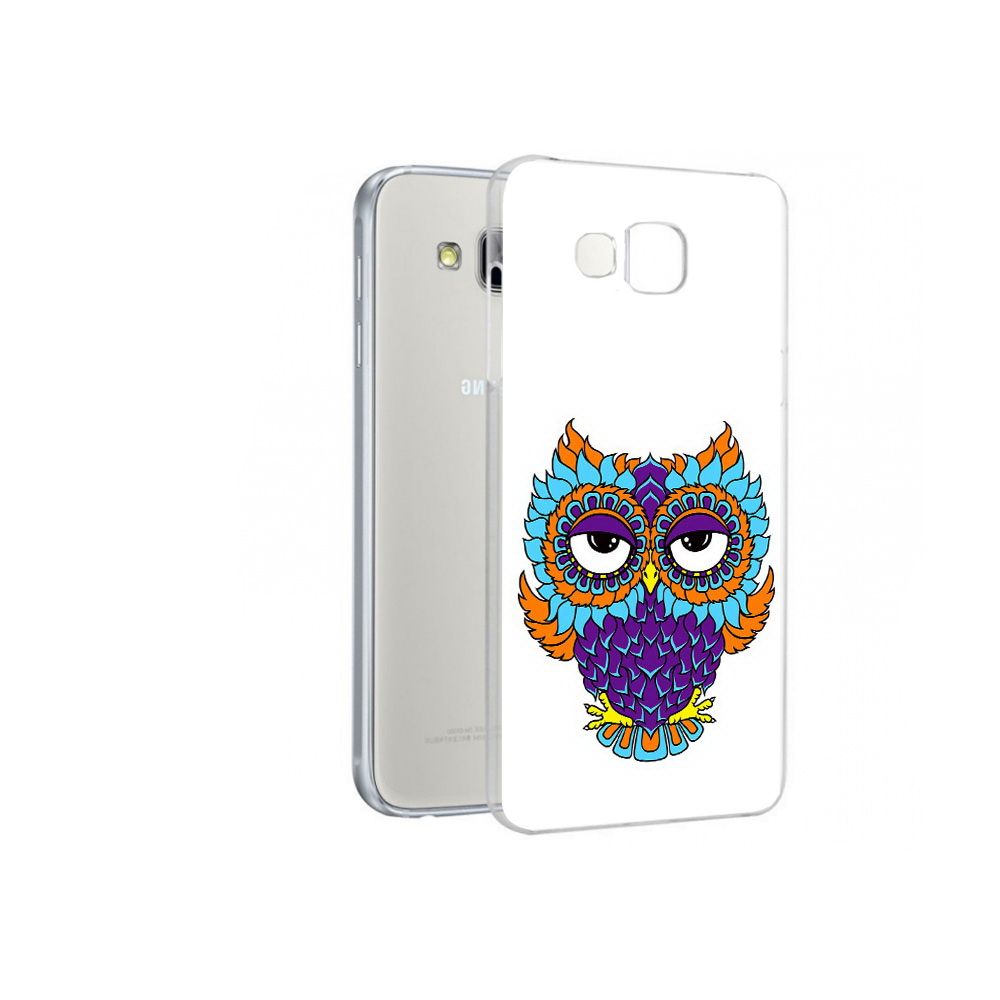 

Чехол MyPads Tocco для Samsung Galaxy A7 Цветная сова, Прозрачный, Tocco
