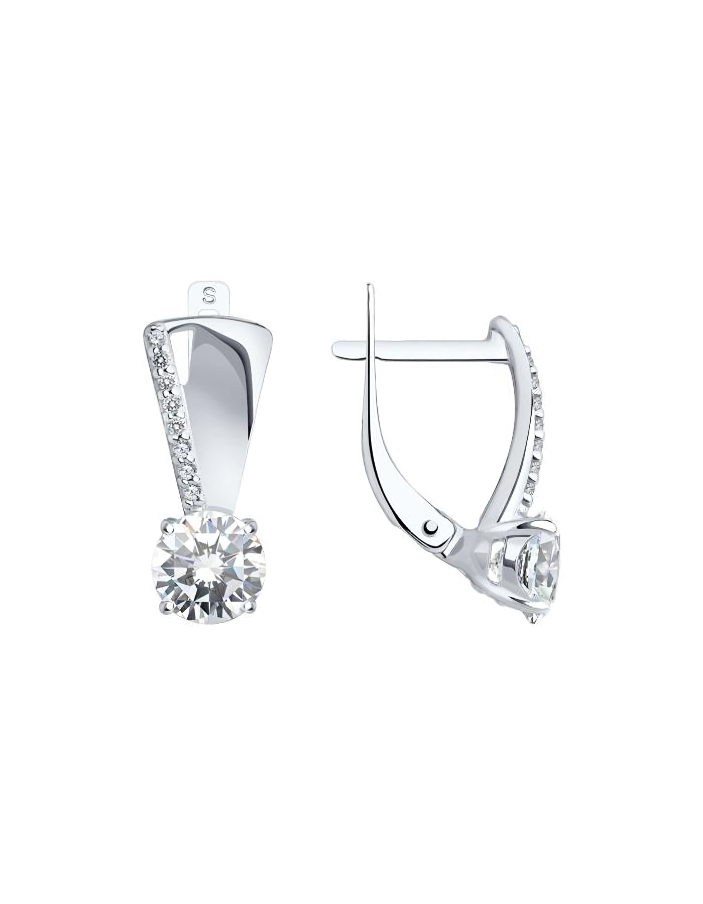

Серьги из серебра TEO MAORI 894022945, фианит, 894022945