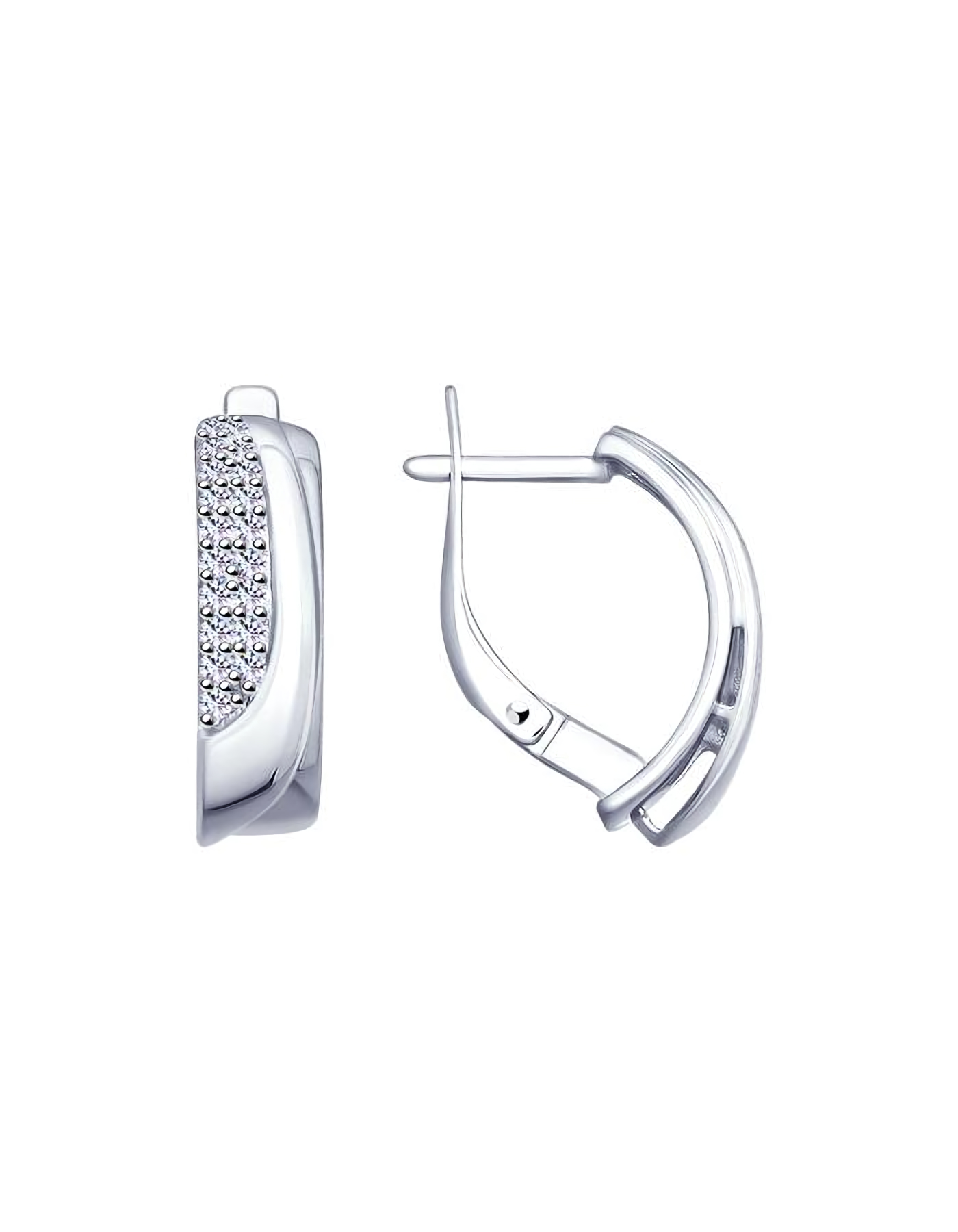 

Серьги из серебра TEO MAORI 894022952, фианит, 894022952