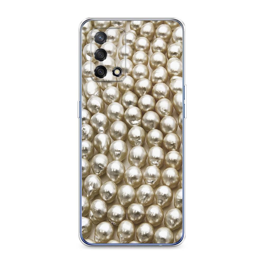 

Чехол на OPPO A74 4G "Жемчуг", Бежевый, 256050-3