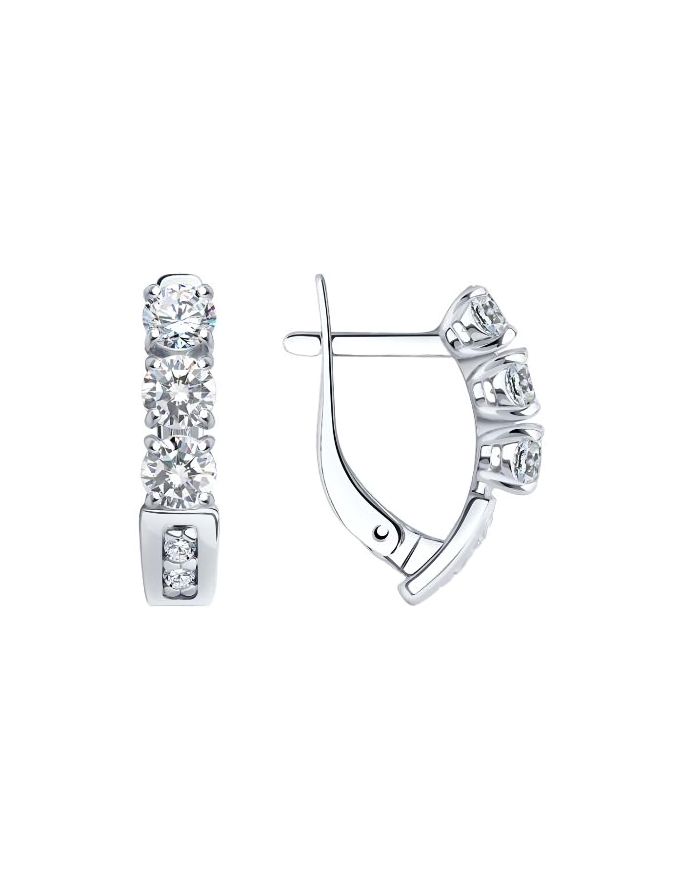 

Серьги из серебра TEO MAORI 894022979, фианит, 894022979