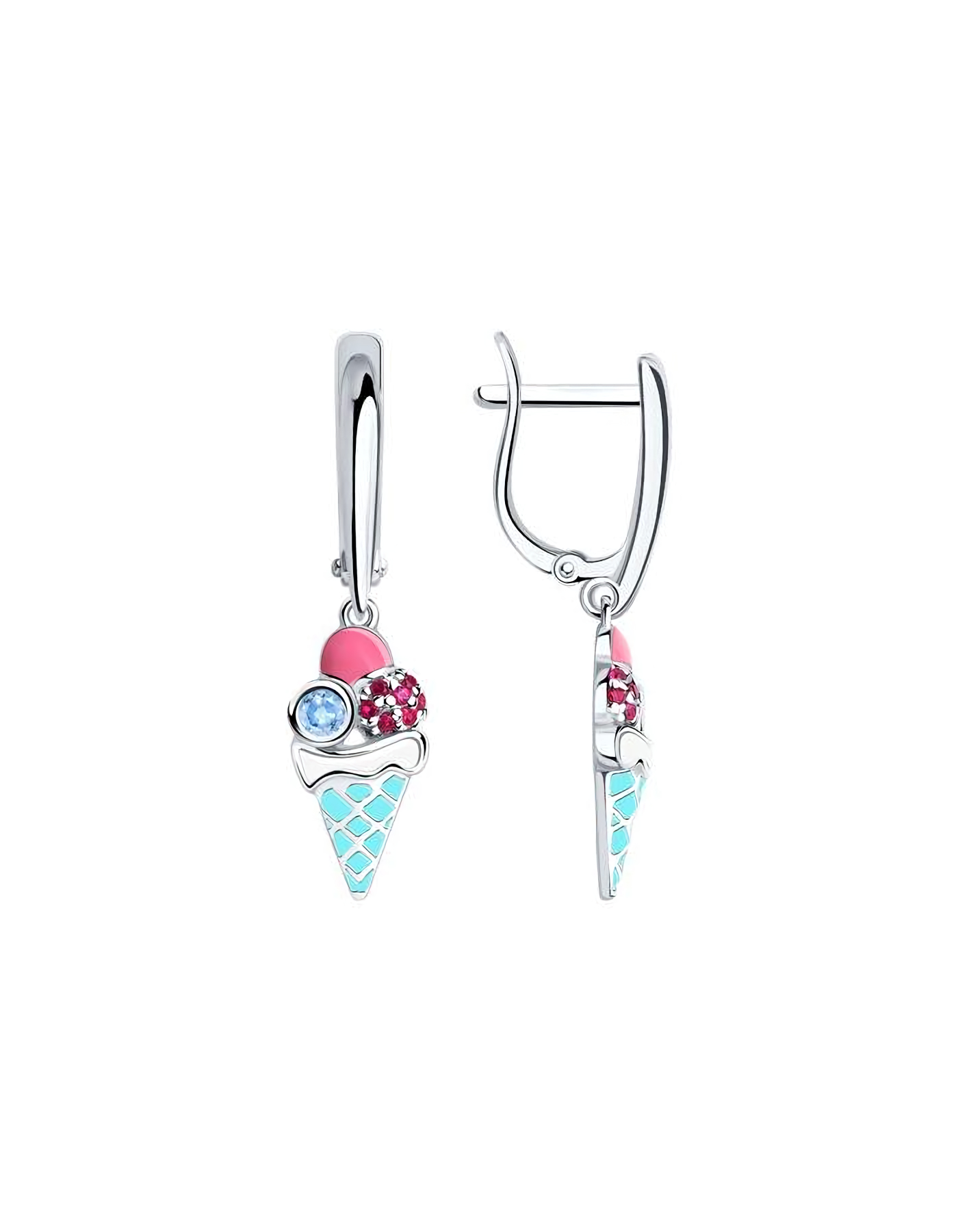 

Серьги из серебра TEO MAORI 894022984, фианит, 894022984