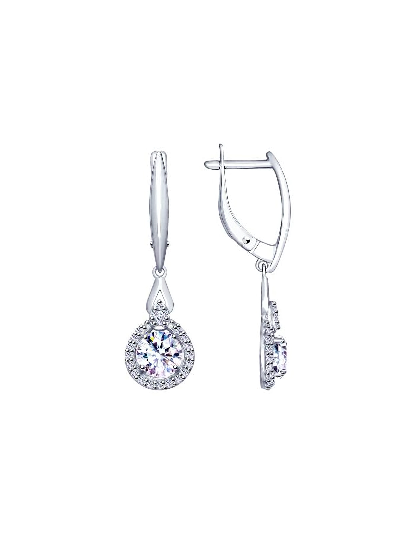 

Серьги из серебра TEO MAORI 894023070, фианит, 894023070