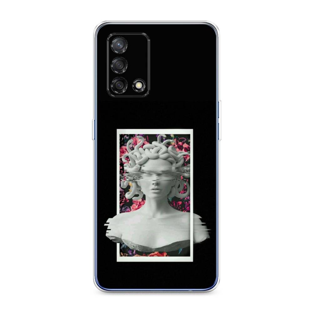 

Чехол на OPPO A74 4G "Web Punk Медуза Горгона", Черный;серый, 256050-6