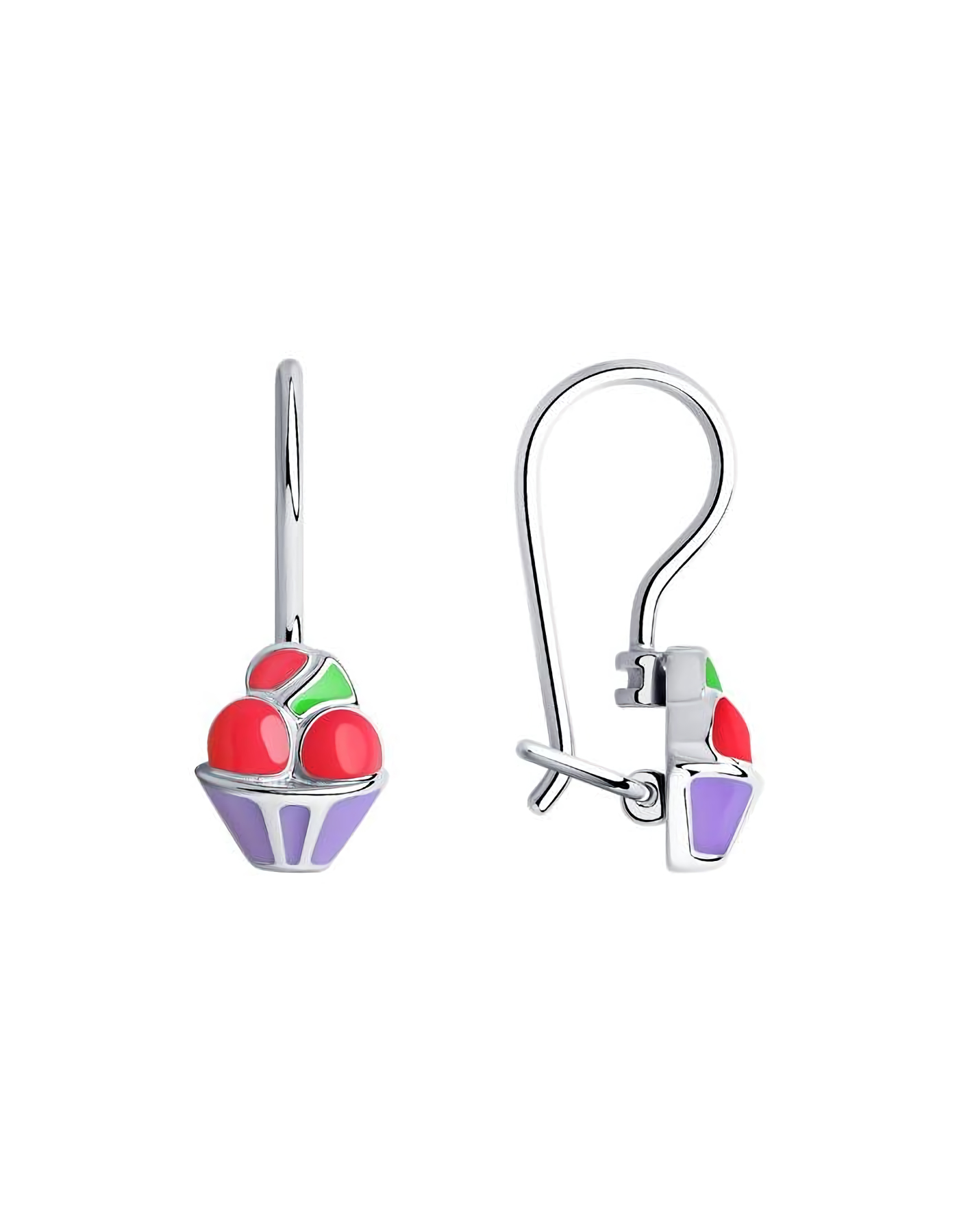 

Серьги из серебра TEO MAORI 894023099, эмаль, 894023099