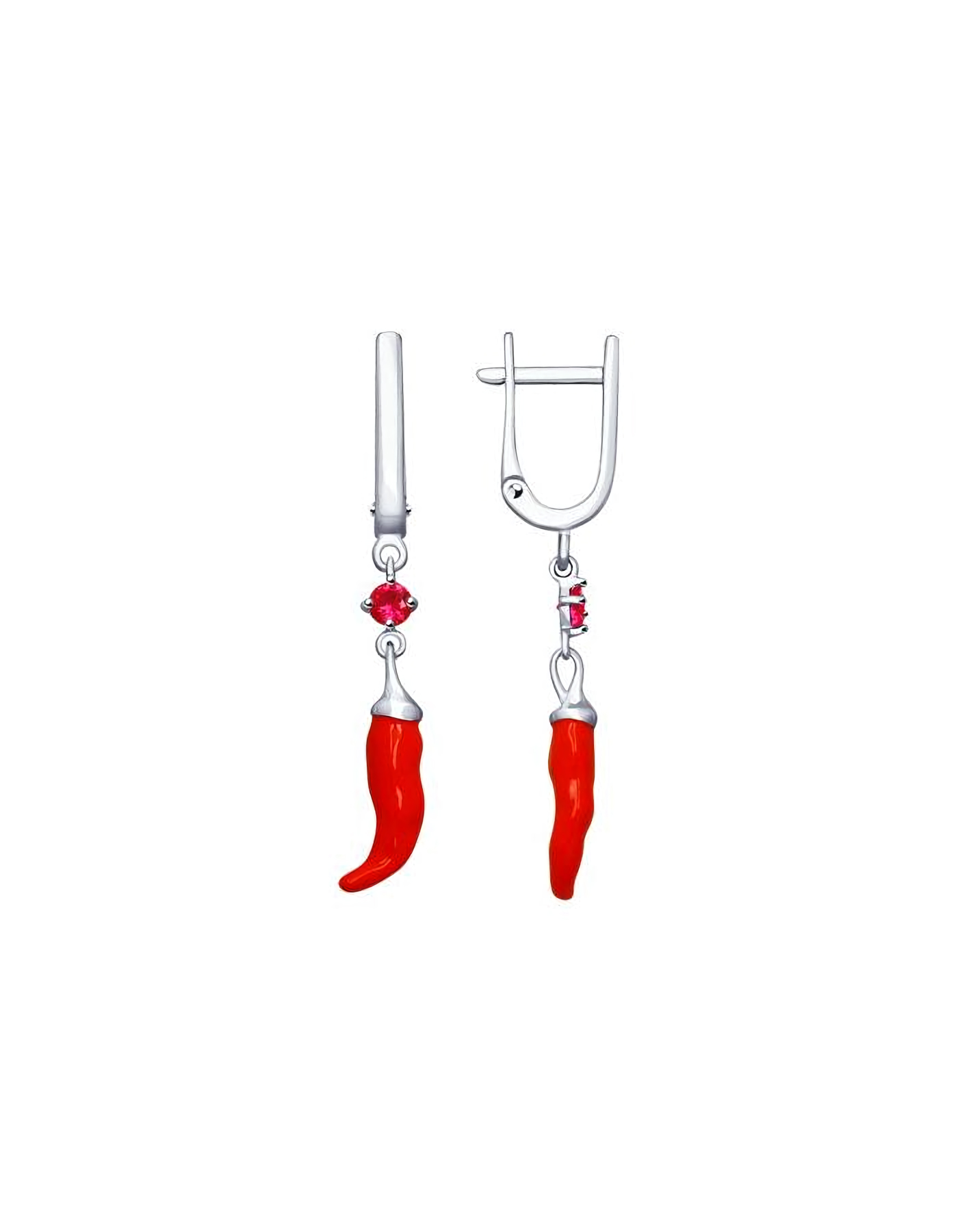 

Серьги подвески из серебра TEO MAORI 894023100, фианит, 894023100