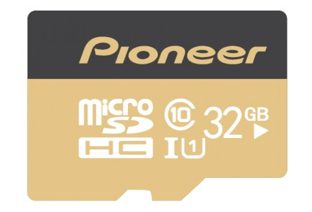 

Карта памяти Pioneer MicroSD Card Cl10/UHS1/U1 (32GB)