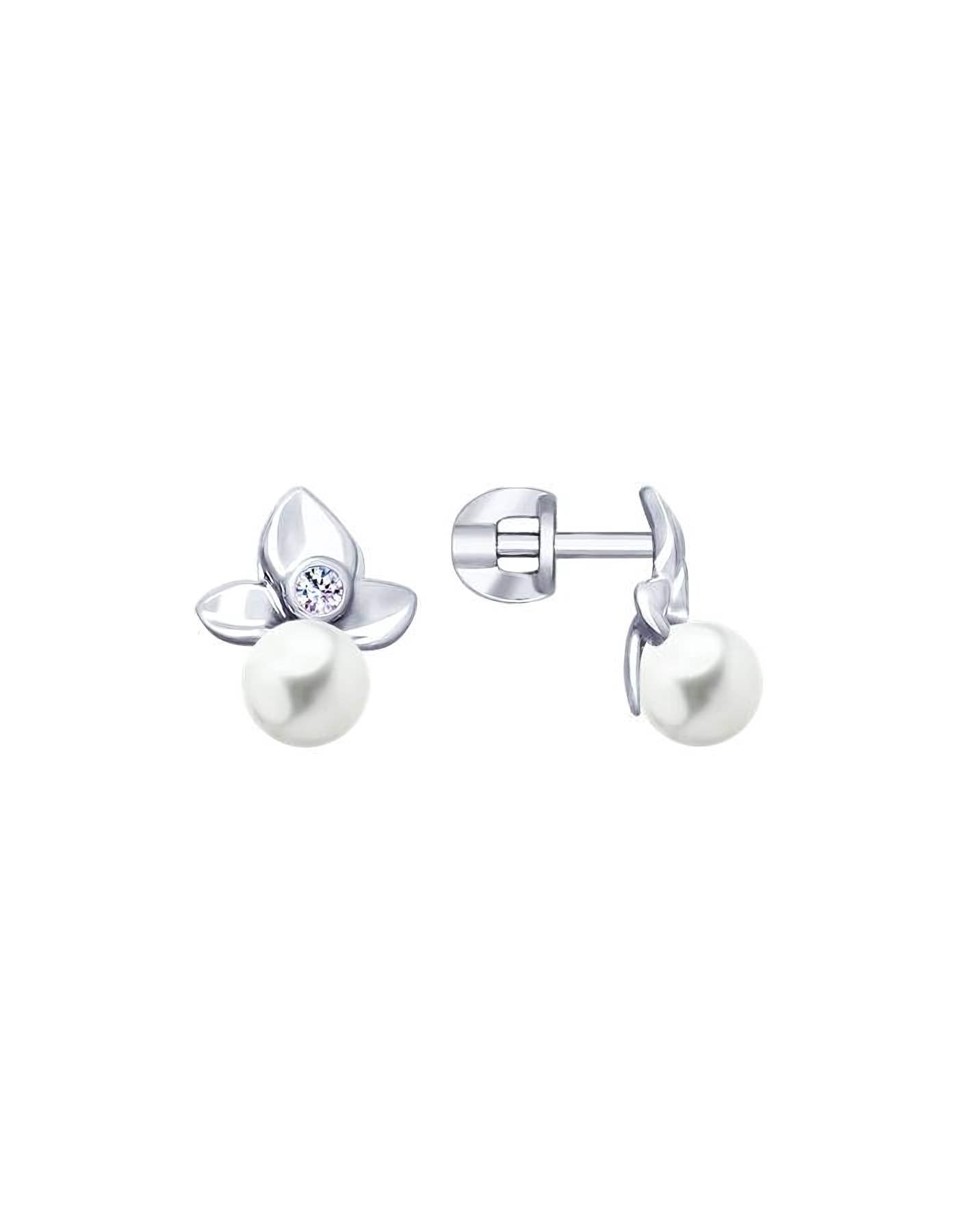 

Серьги пусеты из серебра TEO MAORI 894023198, жемчуг культивированный, 894023198