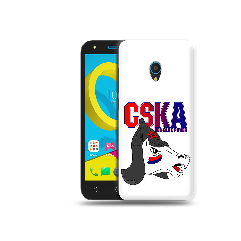 

Чехол MyPads Tocco для Alcatel U5 5047D ФК ЦСК лошадка россия (PT134046.676.179), Tocco