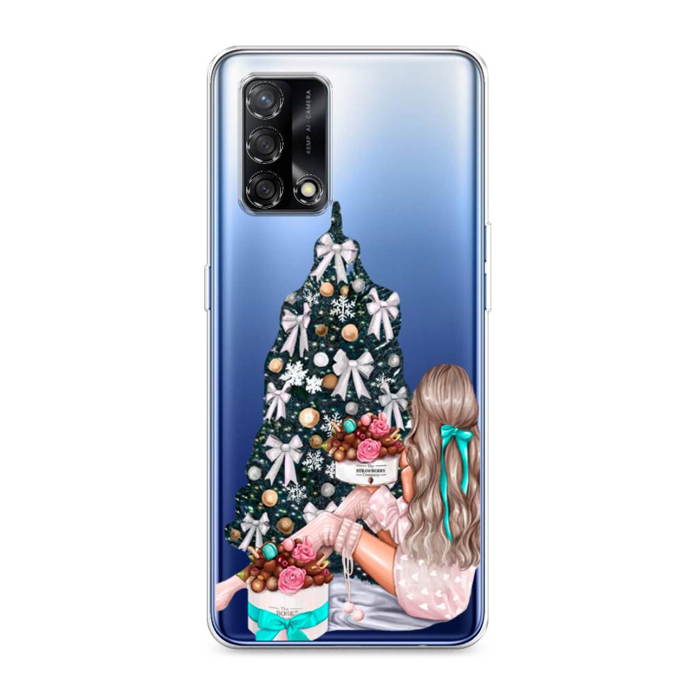 

Чехол на OPPO A74 4G "New Year", Зеленый;бежевый;голубой, 256050-5