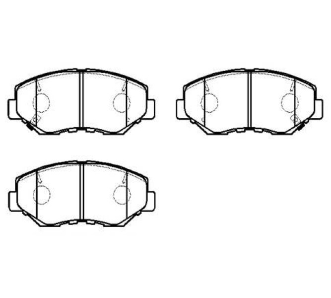 

Колодки тормозные дисковые передн HONDA: ACCORD 03-07, CR-V 02-06, Element 03-09