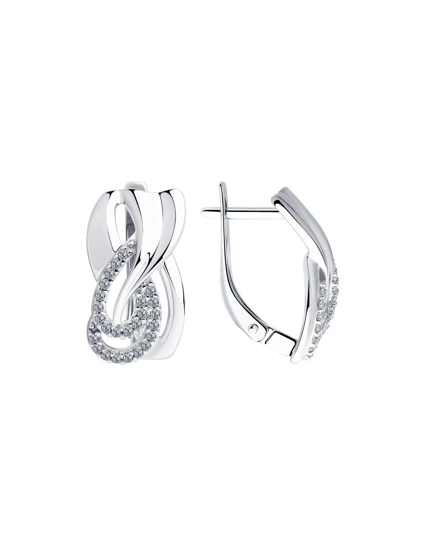 

Серьги из серебра TEO MAORI 894023429, фианит, 894023429