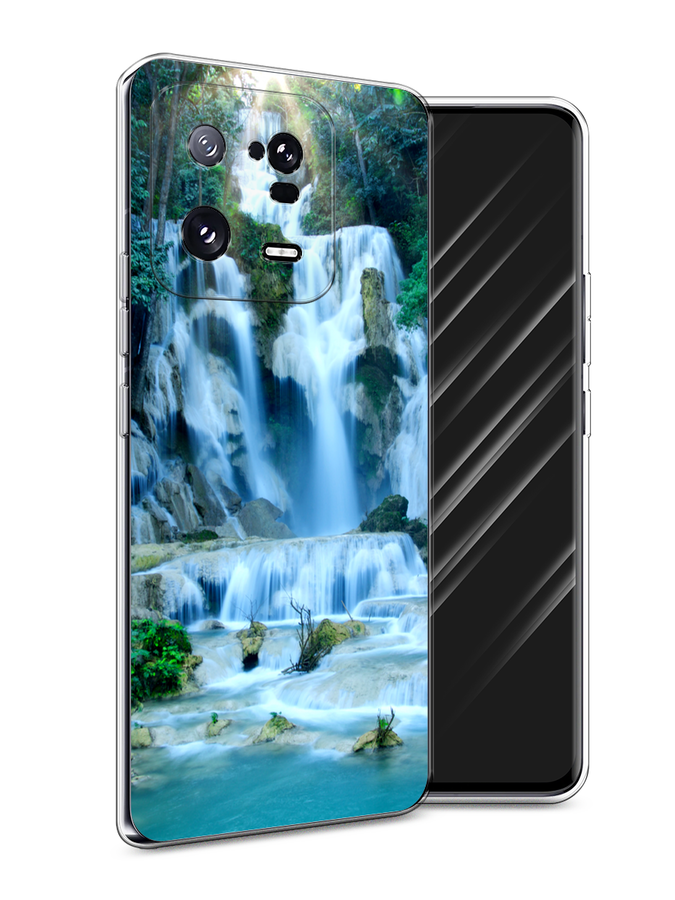 

Чехол Awog на Xiaomi 13 Pro 5G "Водопад 8", Голубой;зеленый, 317350-4