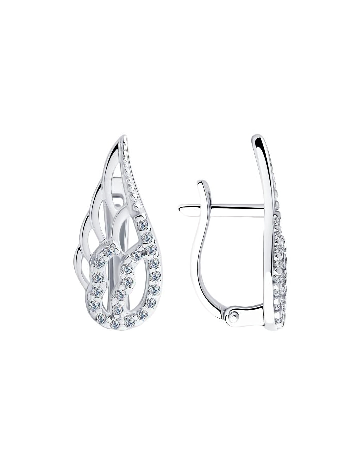 

Серьги из серебра TEO MAORI 894023441, фианит, 894023441