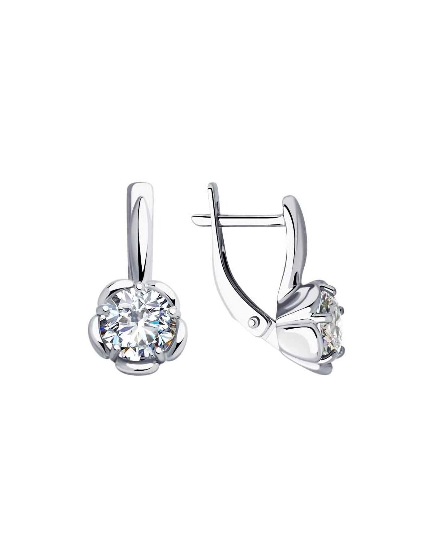 

Серьги из серебра TEO MAORI 894023457, фианит, 894023457