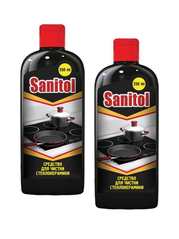 

Средство для чистки стеклокерамики Sanitol 2 шт х 250 мл