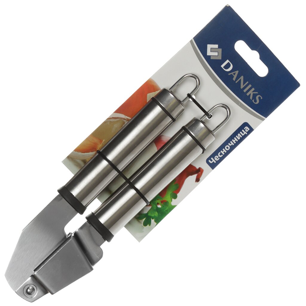 Пресс для чеснока Daniks Стандарт с металлической ручкой YW-KT006S-1/D-030