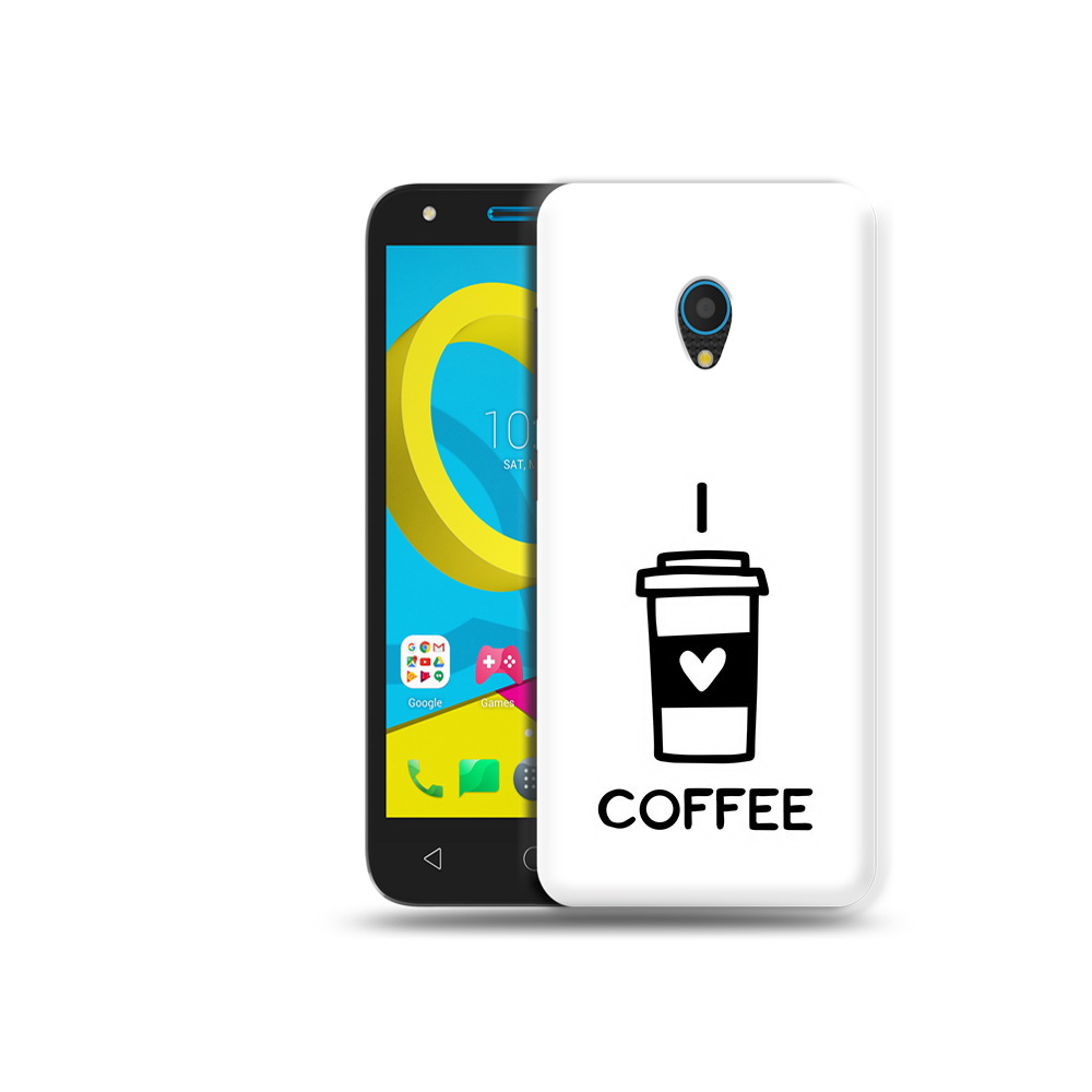 

Чехол MyPads Tocco для Alcatel U5 5047D Я люблю кофе (PT134046.676.206), Tocco