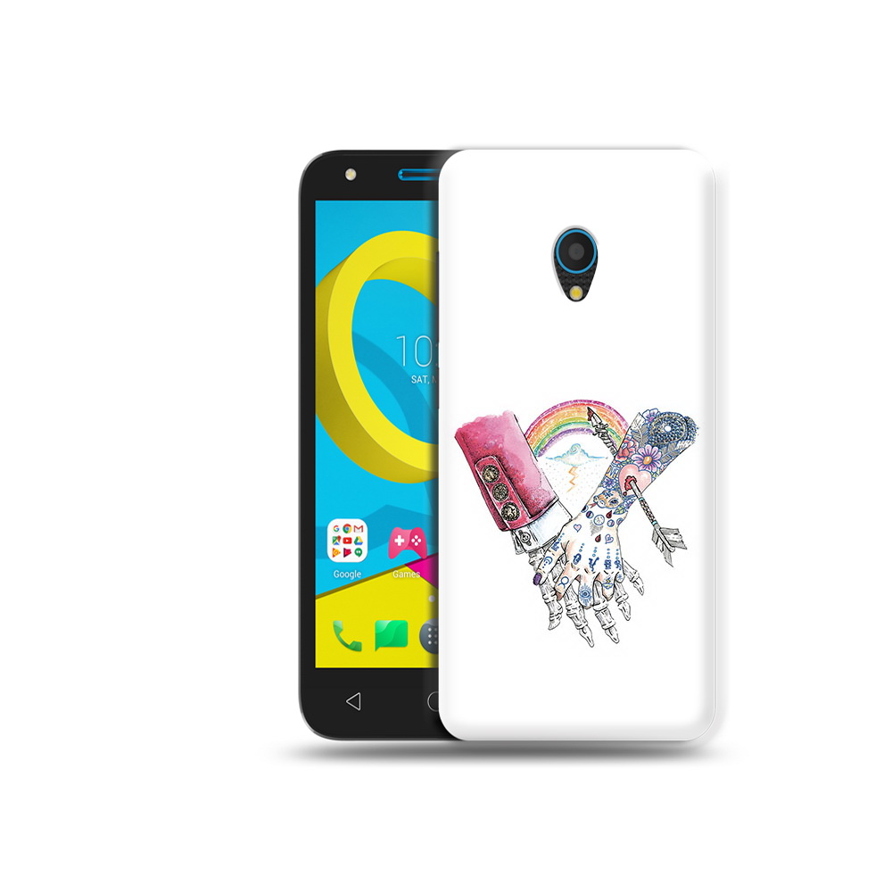 

Чехол MyPads Tocco для Alcatel U5 5047D абстракция руки в татуировках (PT134046.676.212), Tocco