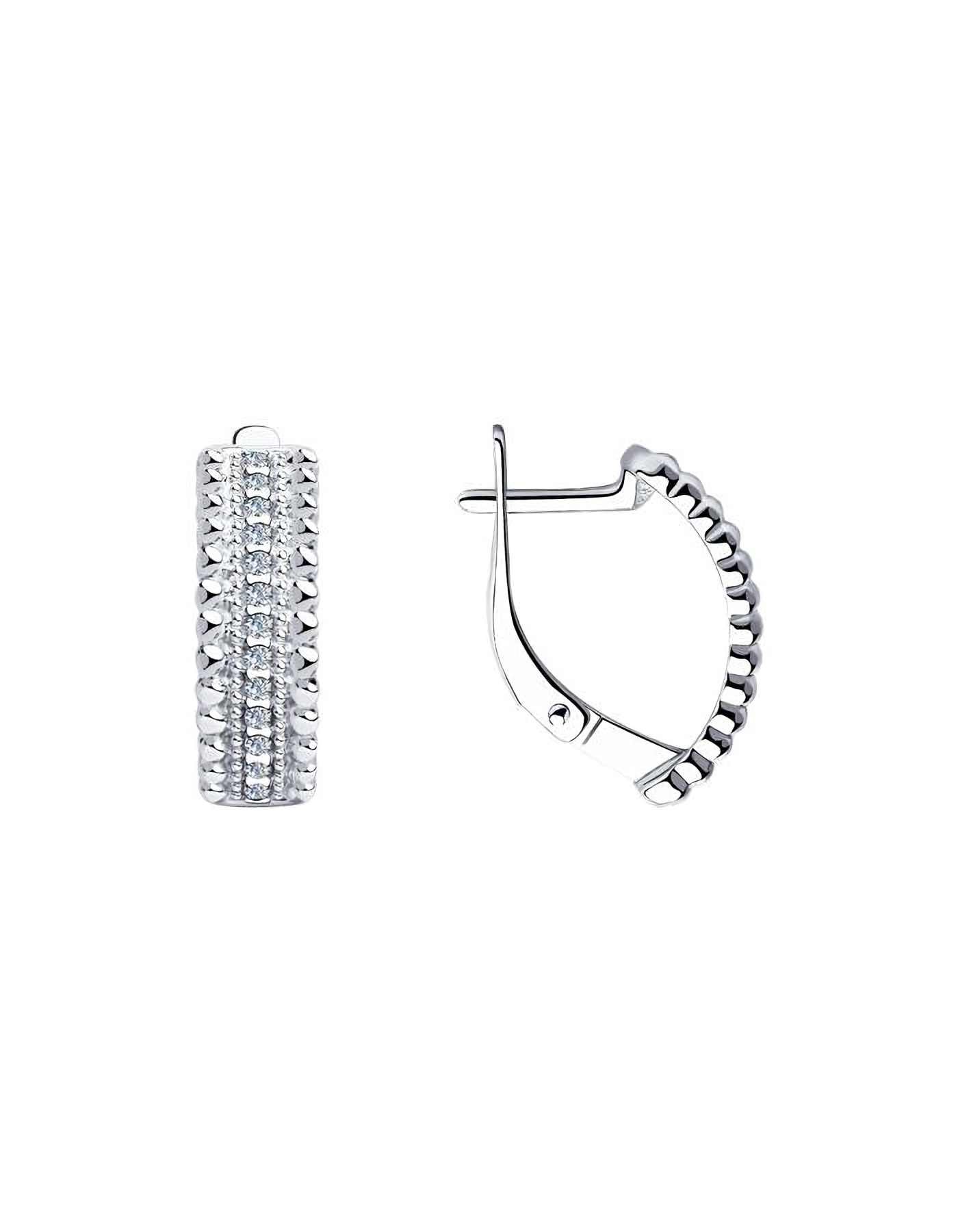 

Серьги из серебра TEO MAORI 894023553, фианит, 894023553