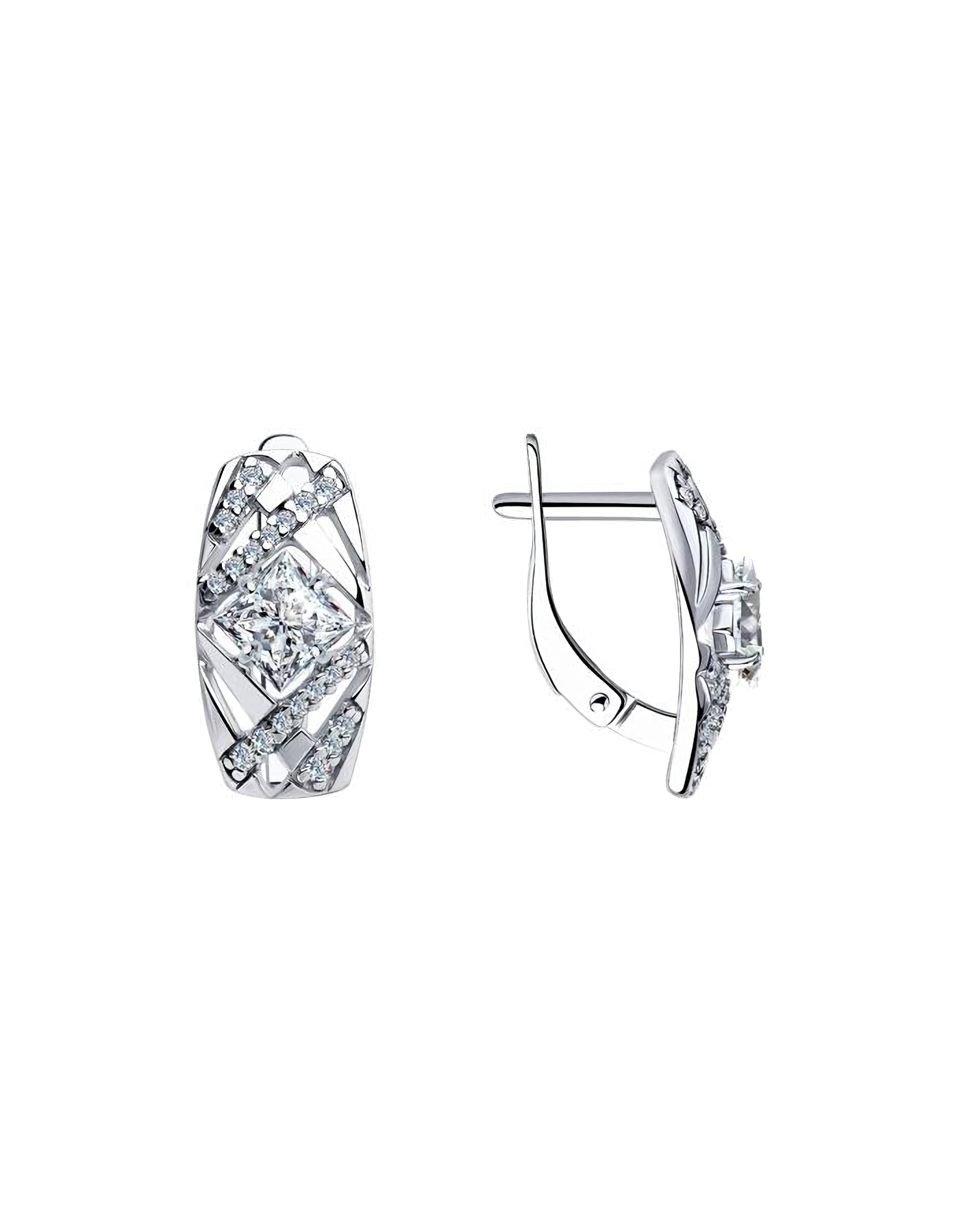 

Серьги из серебра TEO MAORI 894023555, фианит, 894023555