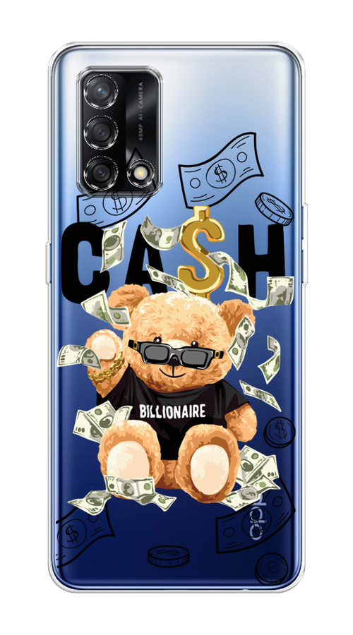 

Чехол на OPPO A74 4G "Big cash", Черный;серый;бежевый, 256050-6