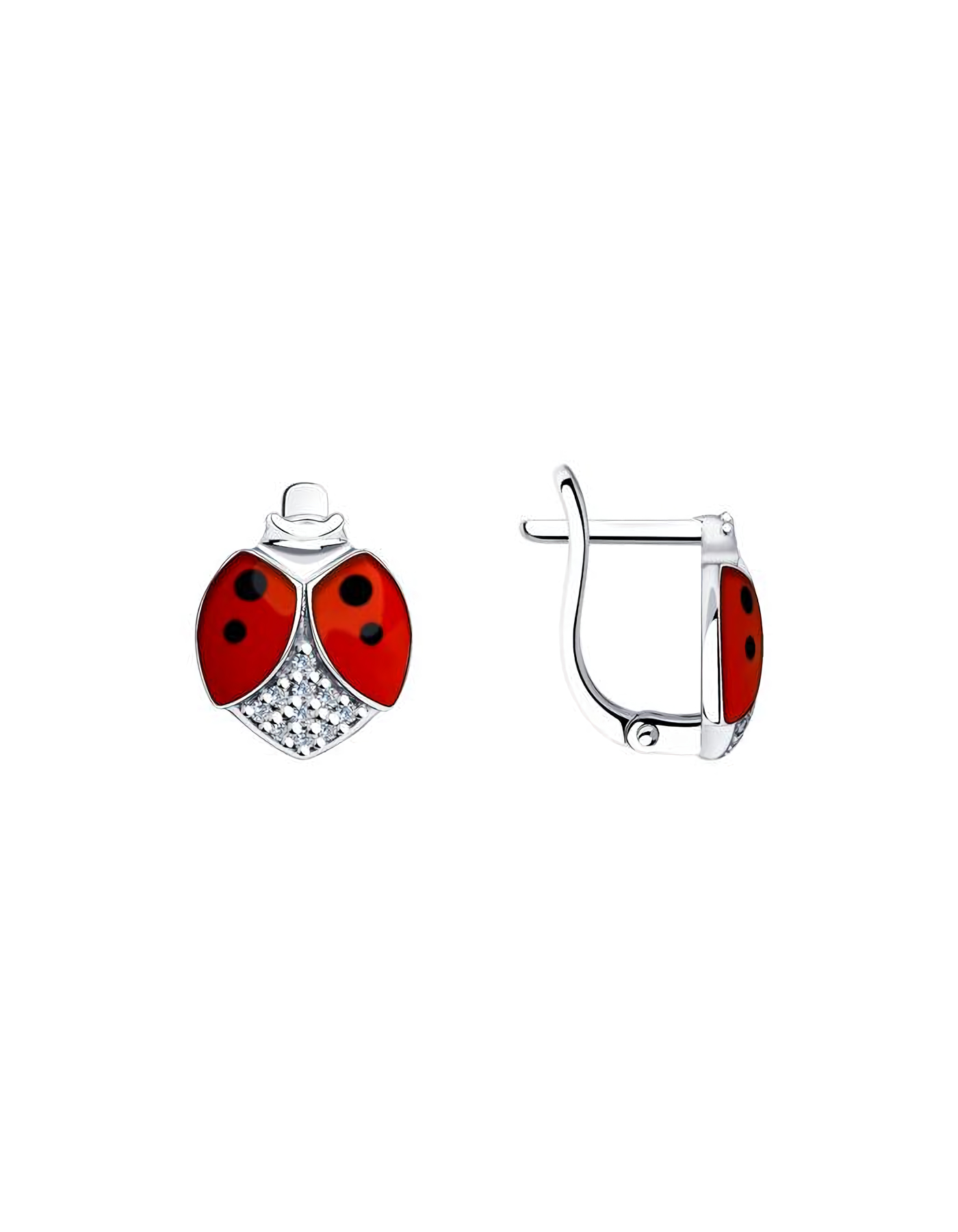 

Серьги подвески из серебра TEO MAORI 894023594, фианит, 894023594