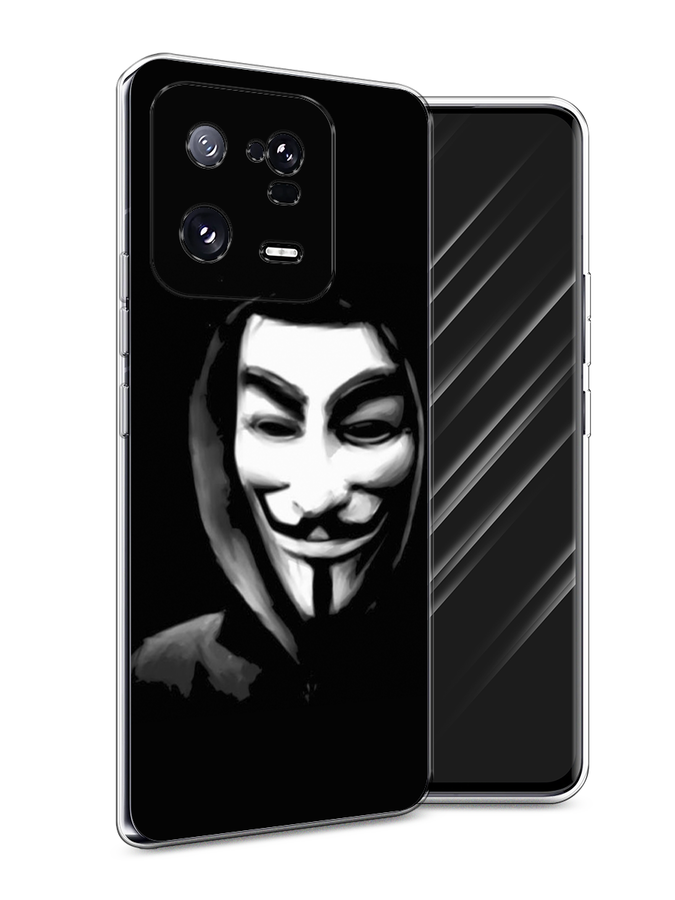 

Чехол Awog на Xiaomi 13 Pro 5G "Анонимус", Черный;серый;белый, 317350-5