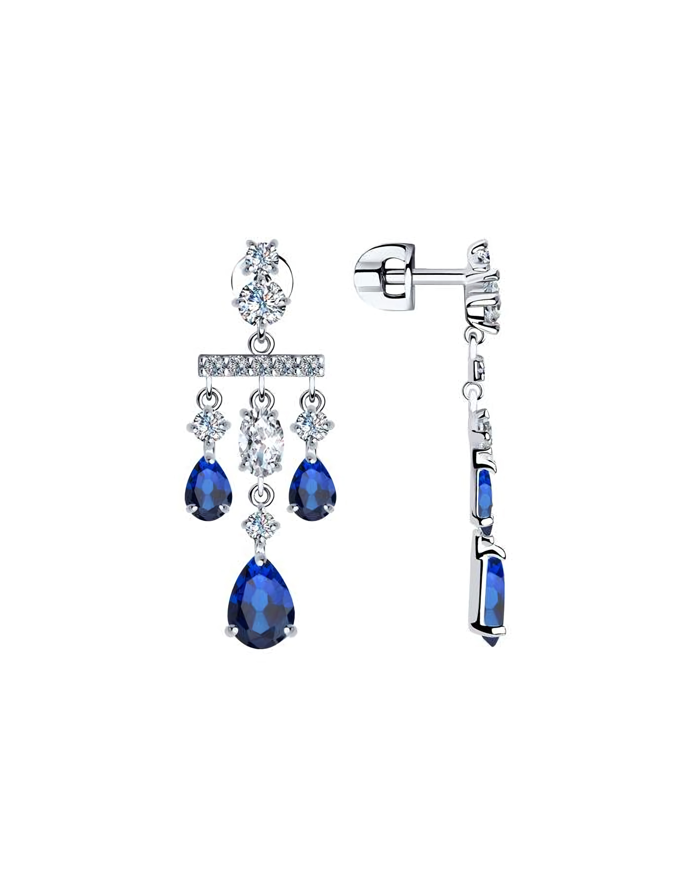 

Серьги пусеты из серебра TEO MAORI 894023629, фианит, 894023629
