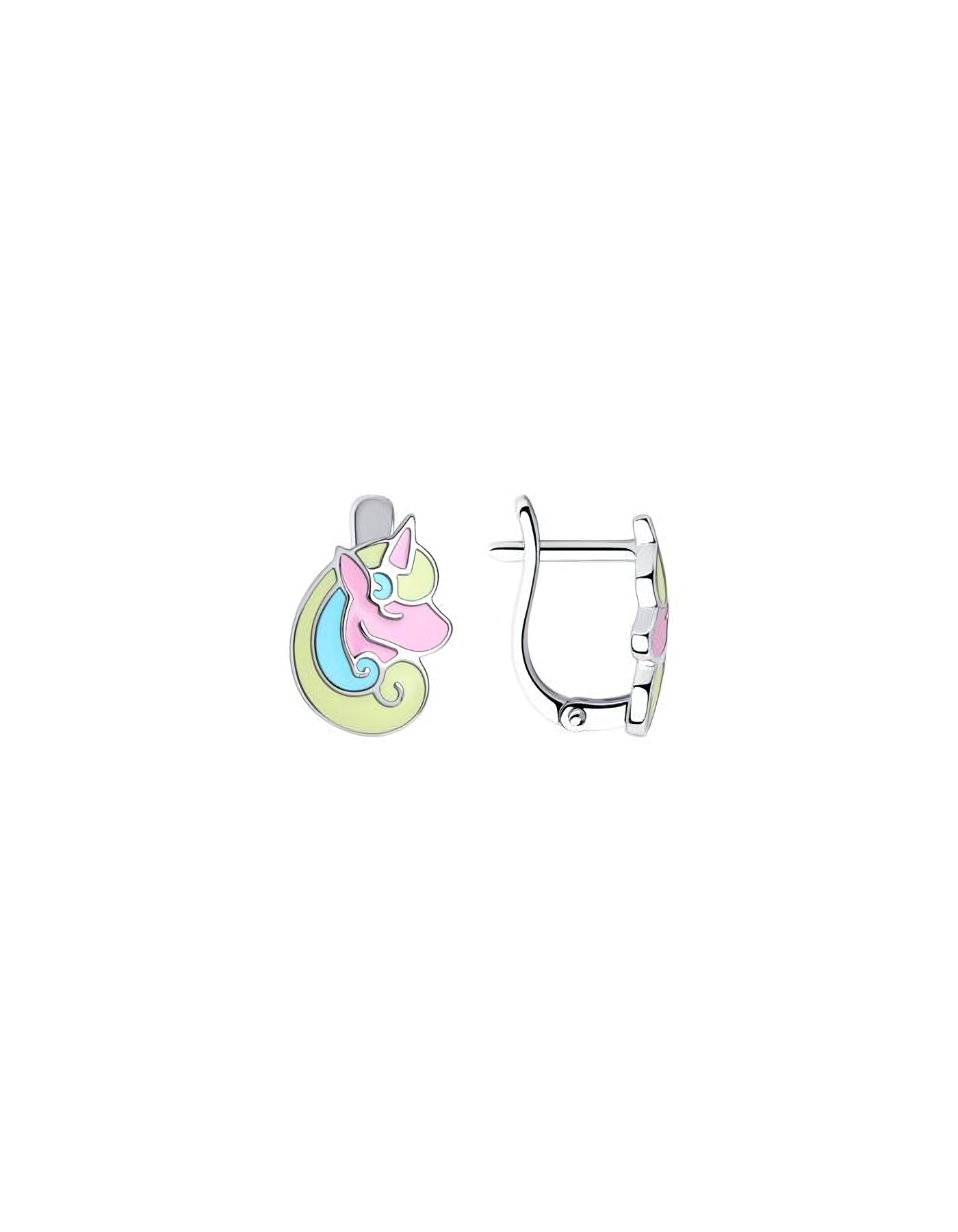 

Серьги из серебра TEO MAORI 894024188, эмаль, 894024188