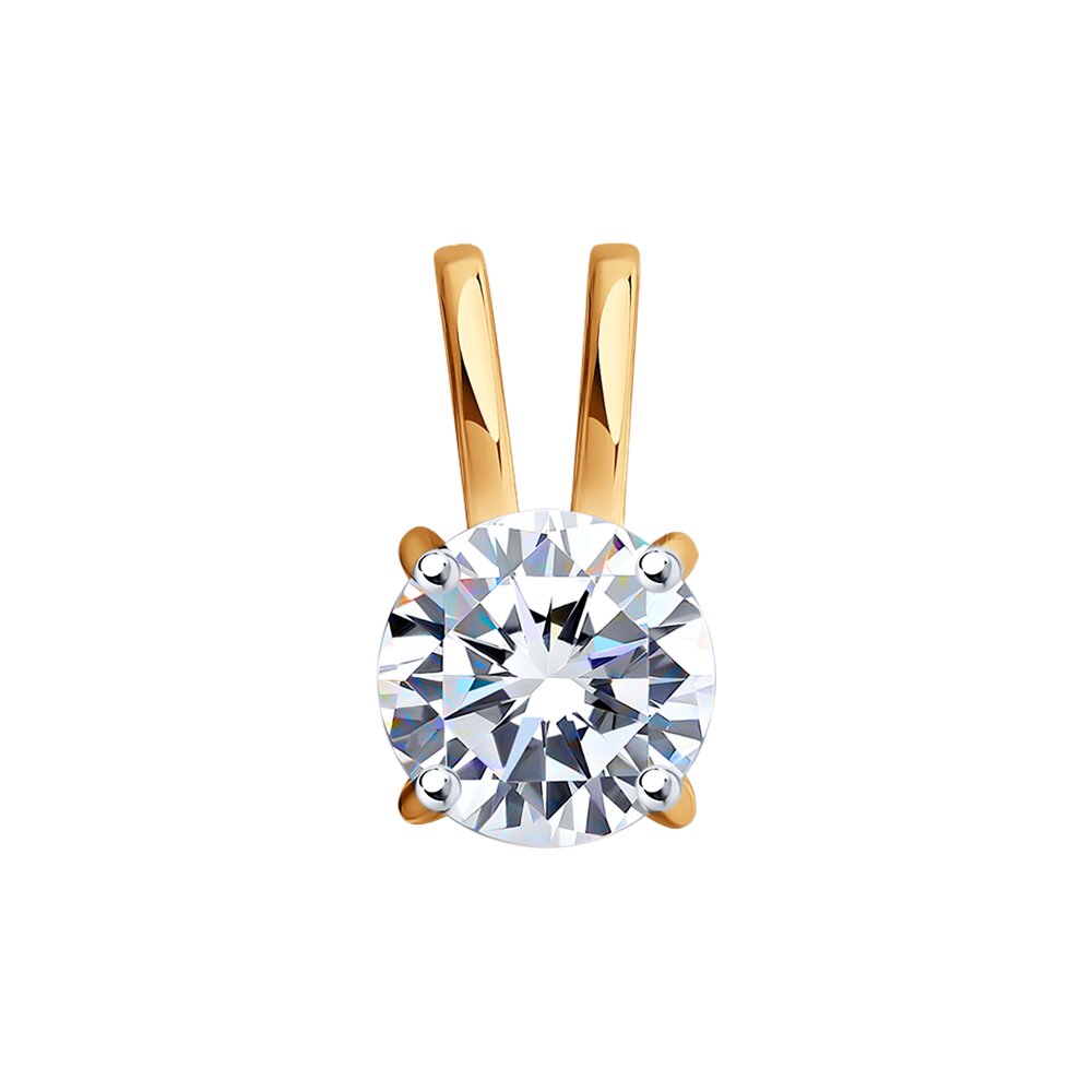 

Кулон из красного золота Diamant 31-130-02546-1, фианит, 31-130-02546-1