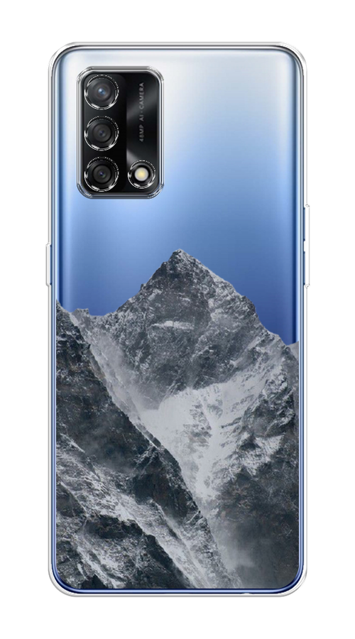 

Чехол на OPPO A74 4G "Горы арт 4", Серый;бежевый, 256050-2
