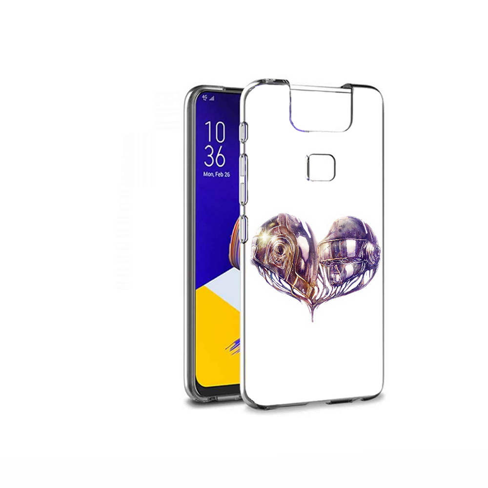 

Чехол MyPads Tocco для Asus ZenFone 6 (ZS630KL) сердце абстракция, Прозрачный, Tocco