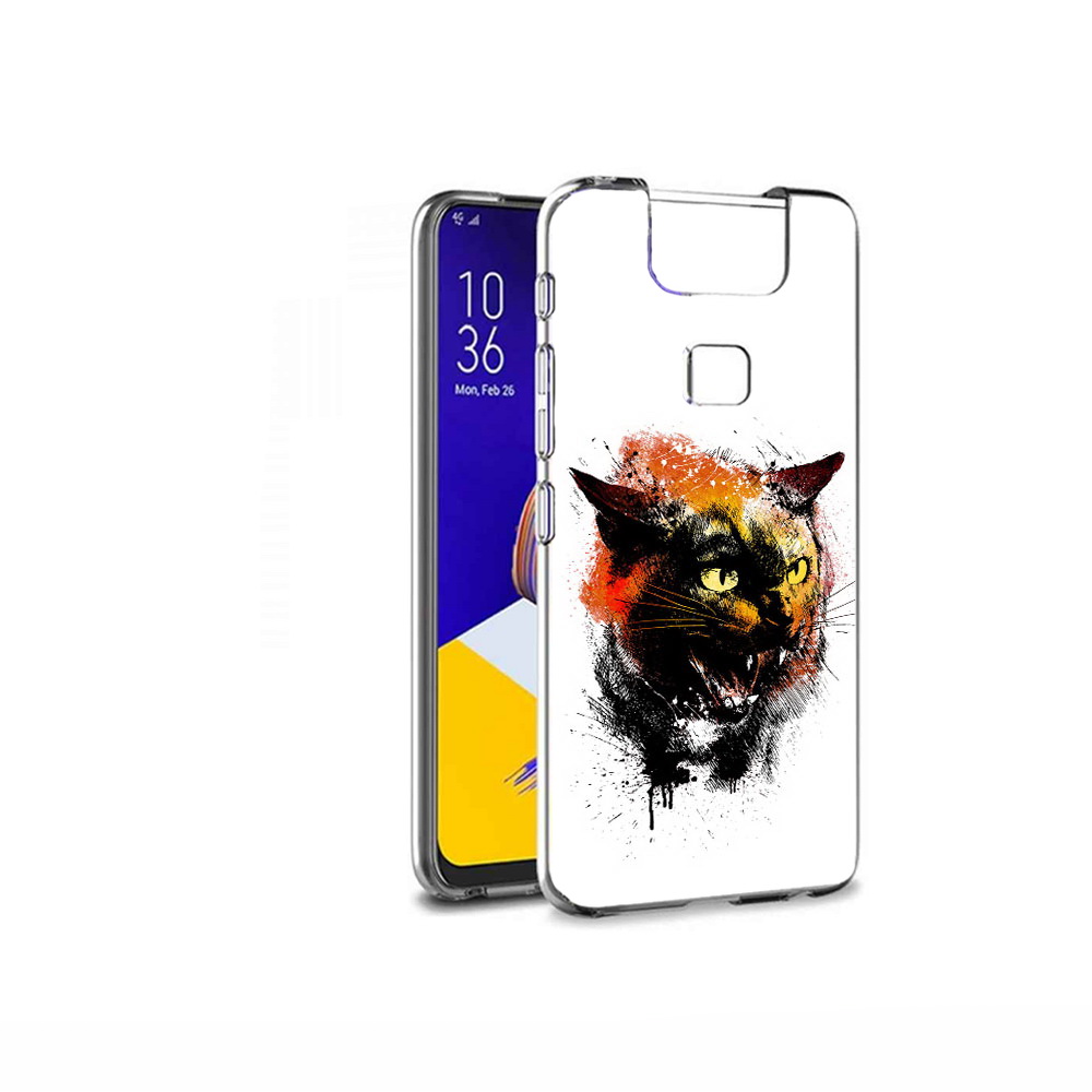 

Чехол MyPads Tocco для Asus ZenFone 6 (ZS630KL) сиамский кот, Прозрачный, Tocco