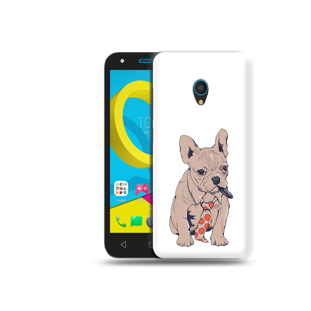 

Чехол MyPads Tocco для Alcatel U5 5047D бульдог с сигарой (PT134046.676.250), Tocco