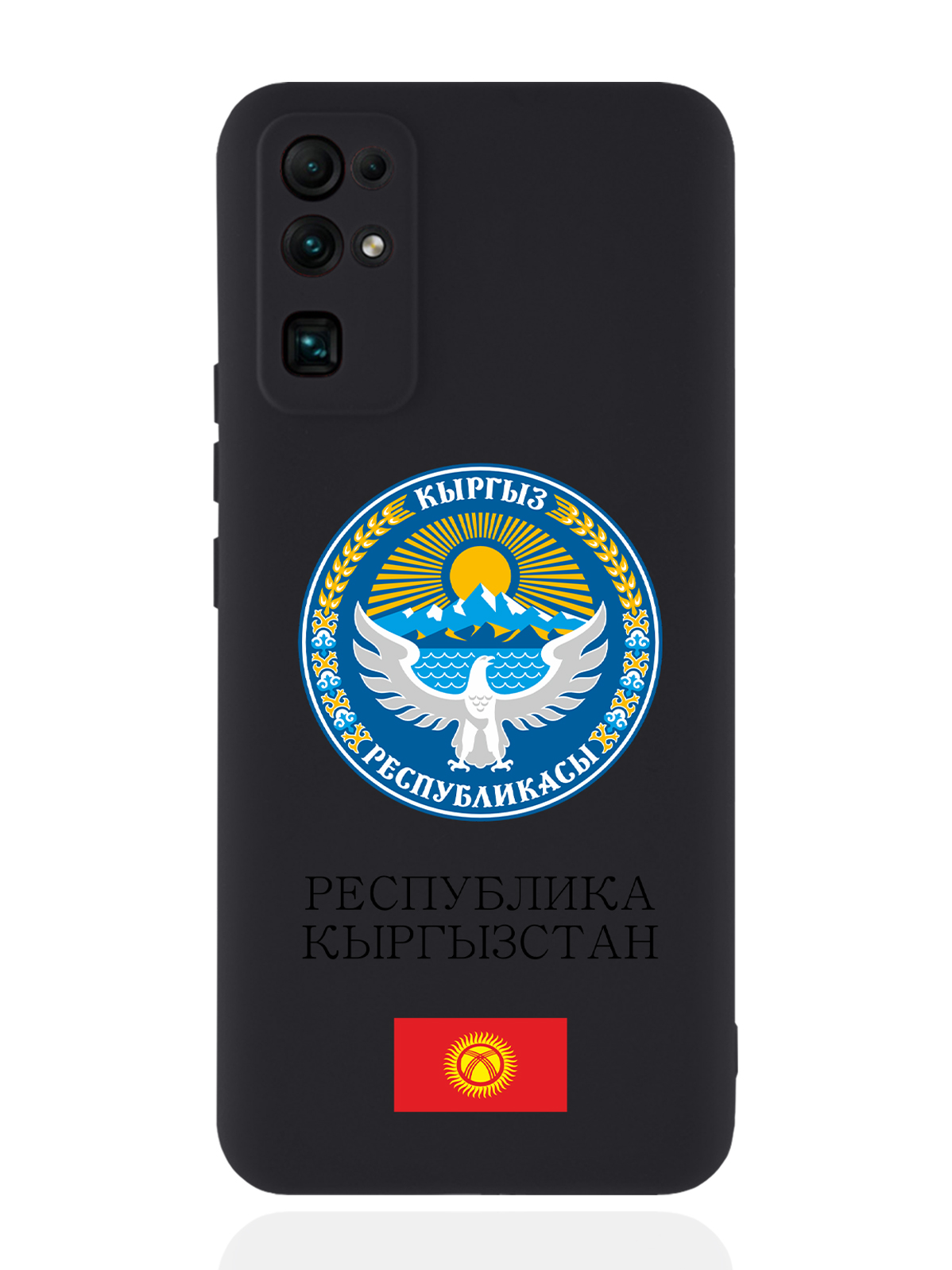 

Чехол SignumCase для Honor 30 Герб Кыргызстана/Киргизии черный, Разноцветный