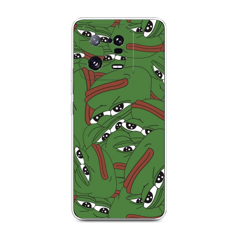 

Чехол Awog на Xiaomi 13 Pro 5G "Печальный frog", Зеленый;белый, 317350-9